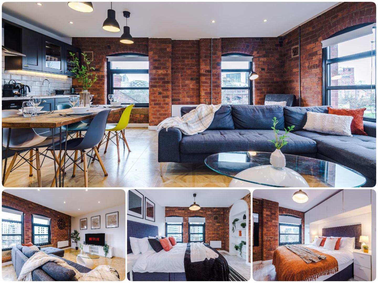 2 King Size Beds In Manhattan Styled Oversize Apartment Лидс Экстерьер фото